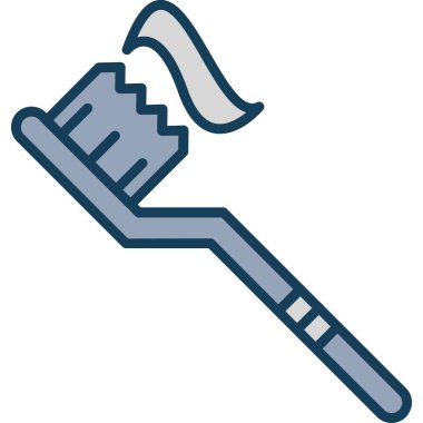 fırça boya resim simgesi ile doldurulmuş dış hat biçimi