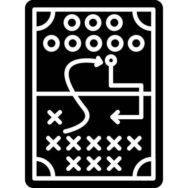 Futbol simgesi, vektör illüstrasyonu