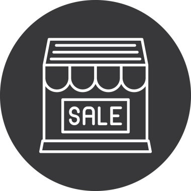 Alışveriş. Web simgesi basit illüstrasyon