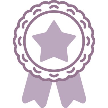 Rozet. Web simgesi basit illüstrasyon