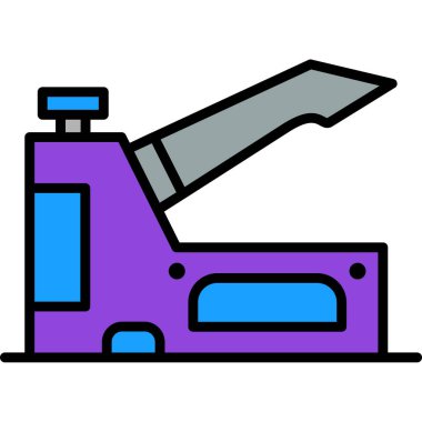 Saw simgesi, vektör illüstrasyonu