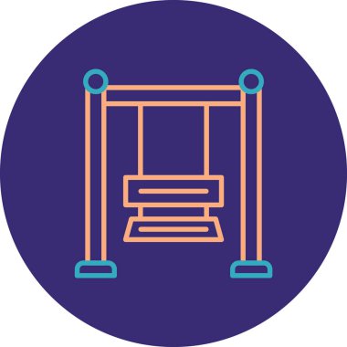 Mobilya simgesinin vektör illüstrasyonu