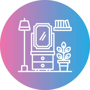 Bir bitki simgesinin vektör illüstrasyonu