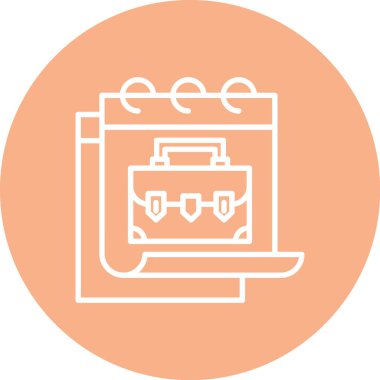 bavul modern simge vektör illüstrasyonu