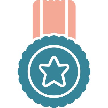 Ödül madalyası. Basit tasarım