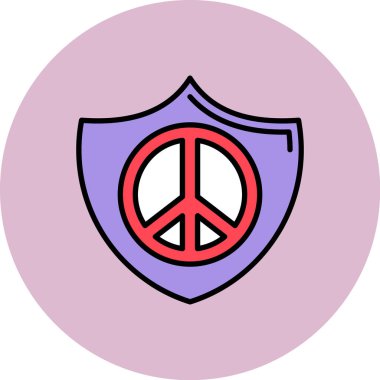 Barış simgesi, vektör illüstrasyonu