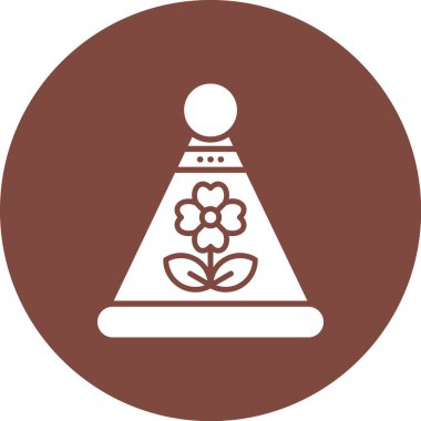 Çiçek simgesinin vektör illüstrasyonu