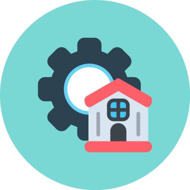 Ev simgesi vektör illüstrasyonu