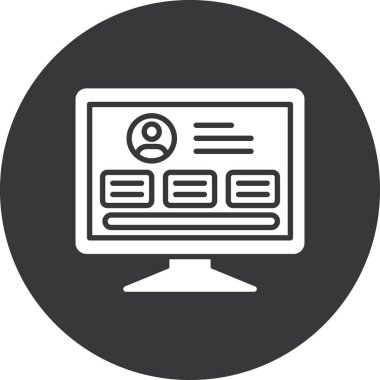 seo modern simgesinin vektör illüstrasyonu