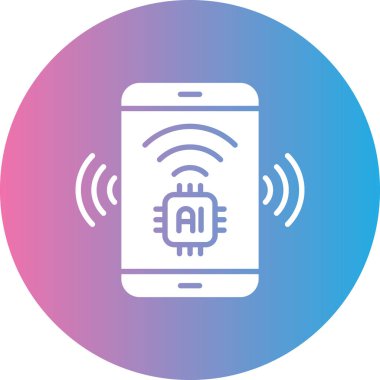Akıllı telefon simgesinin vektör illüstrasyonu