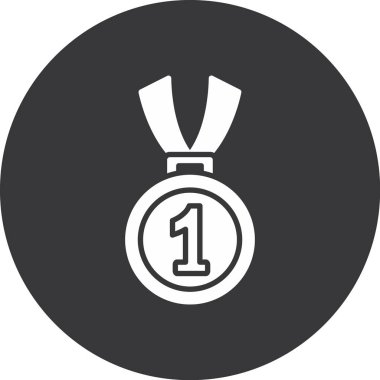 Madalya. Web simgesi basit tasarım