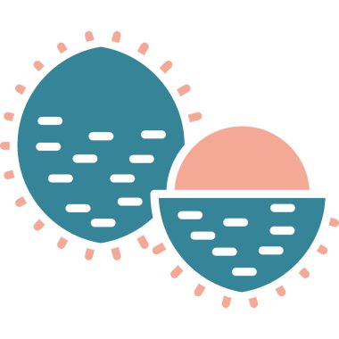 Coronavirus covid 19 simgesi, satır biçimi