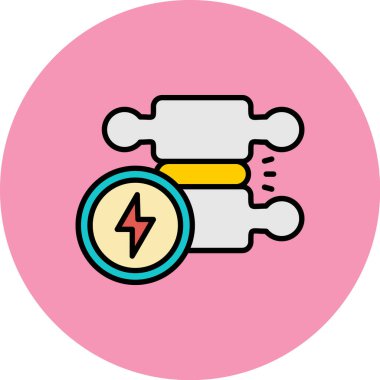 Bir güç simgesinin vektör illüstrasyonu