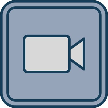 Video kamera, vektör illüstrasyonu