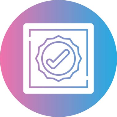 işaret simgesini işaretle, vektör illüstrasyonu