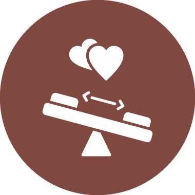 Kalp. Web simgesi basit tasarım