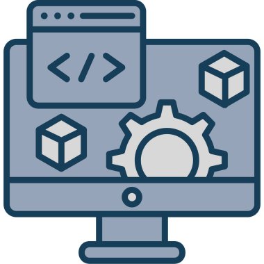 Web tasarım simgesi, vektör illüstrasyonu