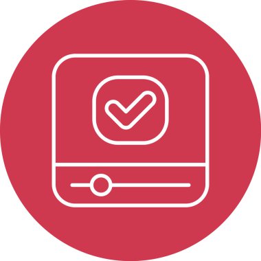 Bir web simgesinin vektör illüstrasyonu