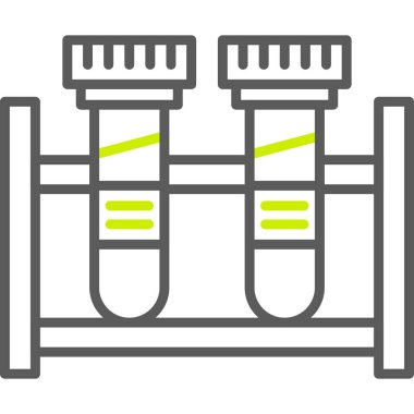 test tüpleri vektör simgesi düzenlenebilir vuruş