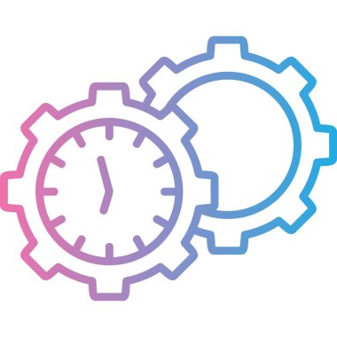 Saat. Web simgesi basit illüstrasyon