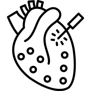 Kalp. Web simgesi basit tasarım