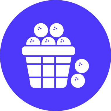 Sepet. Web simgesi basit illüstrasyon