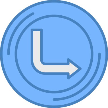 Para simgesinin vektör illüstrasyonu