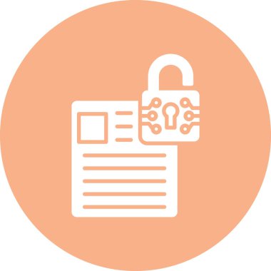 ikon vektör illüstrasyonunu kilitle