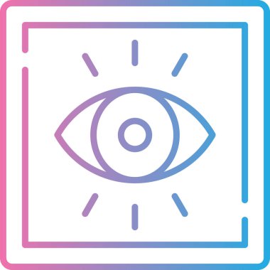 Göz simgesi. Web için göz vektör simgelerinin basit çizimi