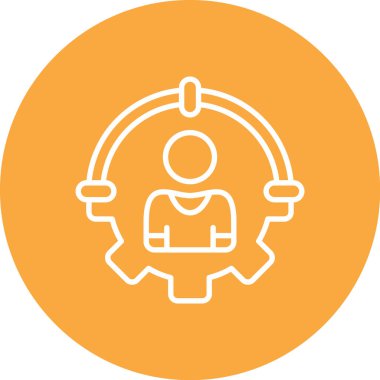 İş ikonu. vektör illüstrasyonu