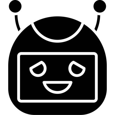 Robot simgesinin vektör illüstrasyonu