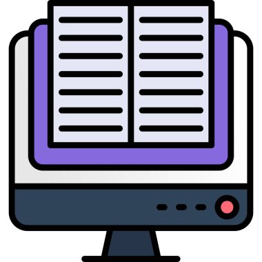 Bilgisayar. Web simgesi basit illüstrasyon