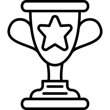 ödül kupası simgesi, basit stil
