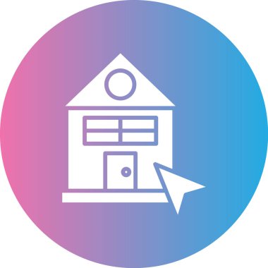 Modern yapı simgesinin vektör illüstrasyonu