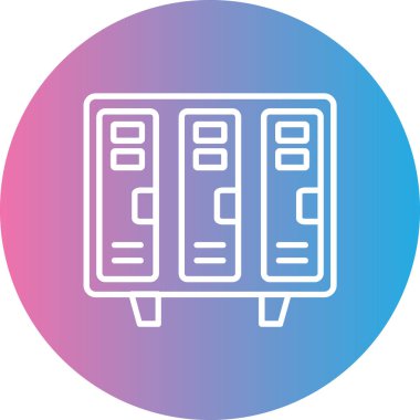 Sunucu. Web simgesi basit illüstrasyon