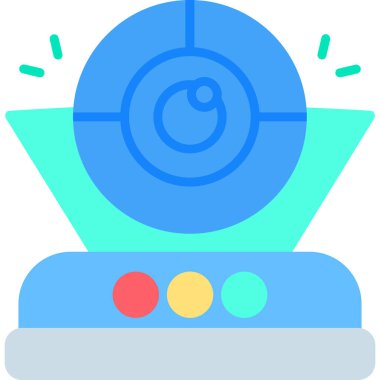 Kamera. Web simgesi basit illüstrasyon