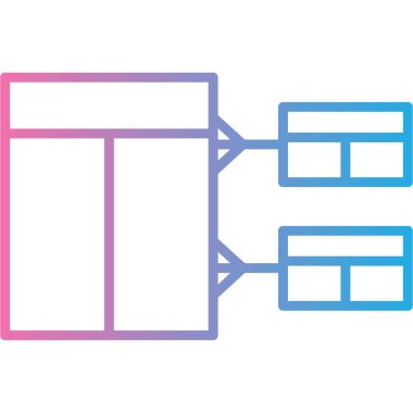 İş ve finans simgesinin vektör illüstrasyonu