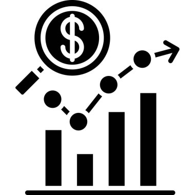 iş grafiği ikon vektör illüstrasyonu