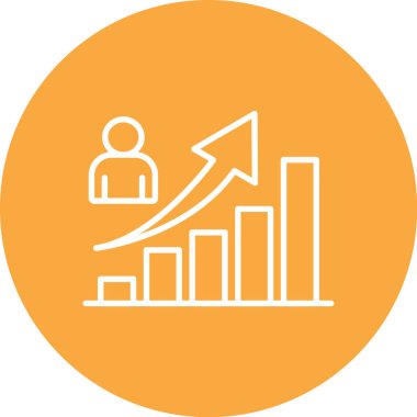 Her Kullanım için Büyüme, Basit Vektör Simgesi