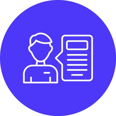 İnsan simgesinin vektör illüstrasyonu