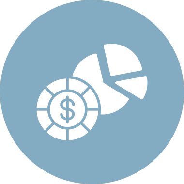 Dolar para ikonu vektör illüstrasyonu