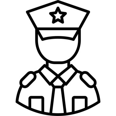 asker simgesi, vektör illüstrasyonu