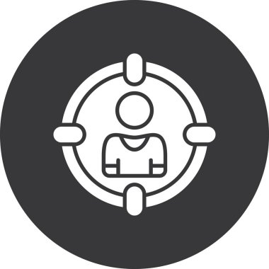 iş insanları simgesi vektör illüstrasyonu