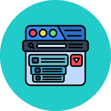 Ağ web simge vektör çizim