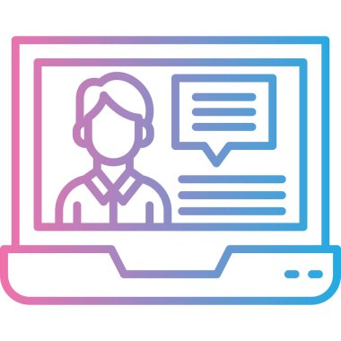 çevrimiçi web simgesi basit illüstrasyon