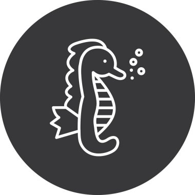 Balık simgesinin vektör illüstrasyonu