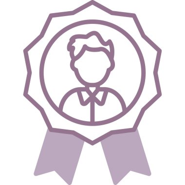 Rozet rozeti dairesel vektör simgesi