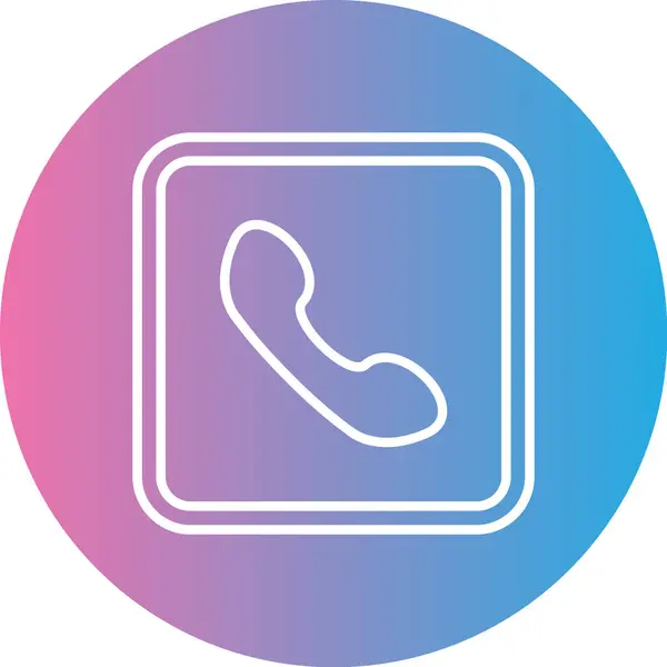 Vektör telefon simgesi, vektör illüstrasyonu