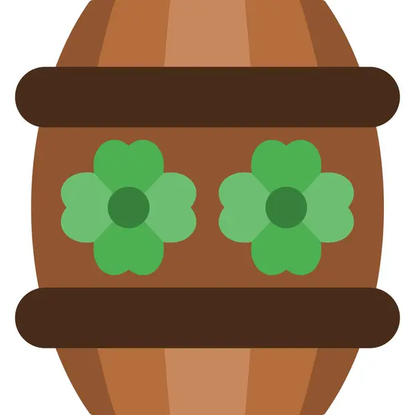 Bir sepet paskalya yumurtasının vektör çizimi.