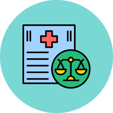 Tıbbi bakım ikonu, vektör illüstrasyonu